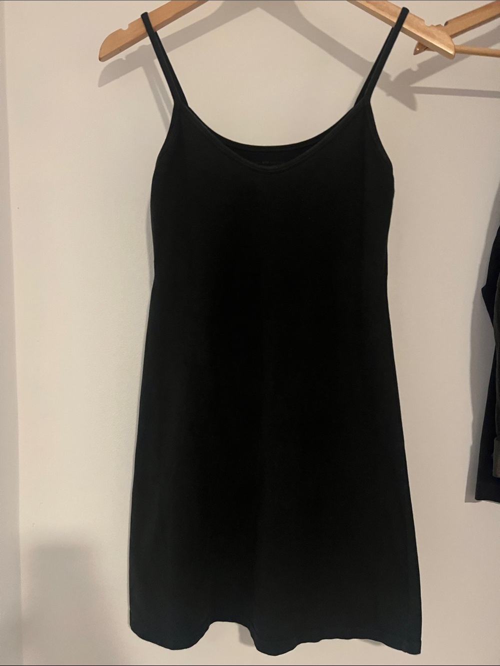 Brandy Melville black cotton stretch dress built in bra NICE! Good condition S